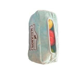 P.L.A.Y. Pet Lifestyle and You Macaron Box Plush Dog Toy with Squeaky Macarons